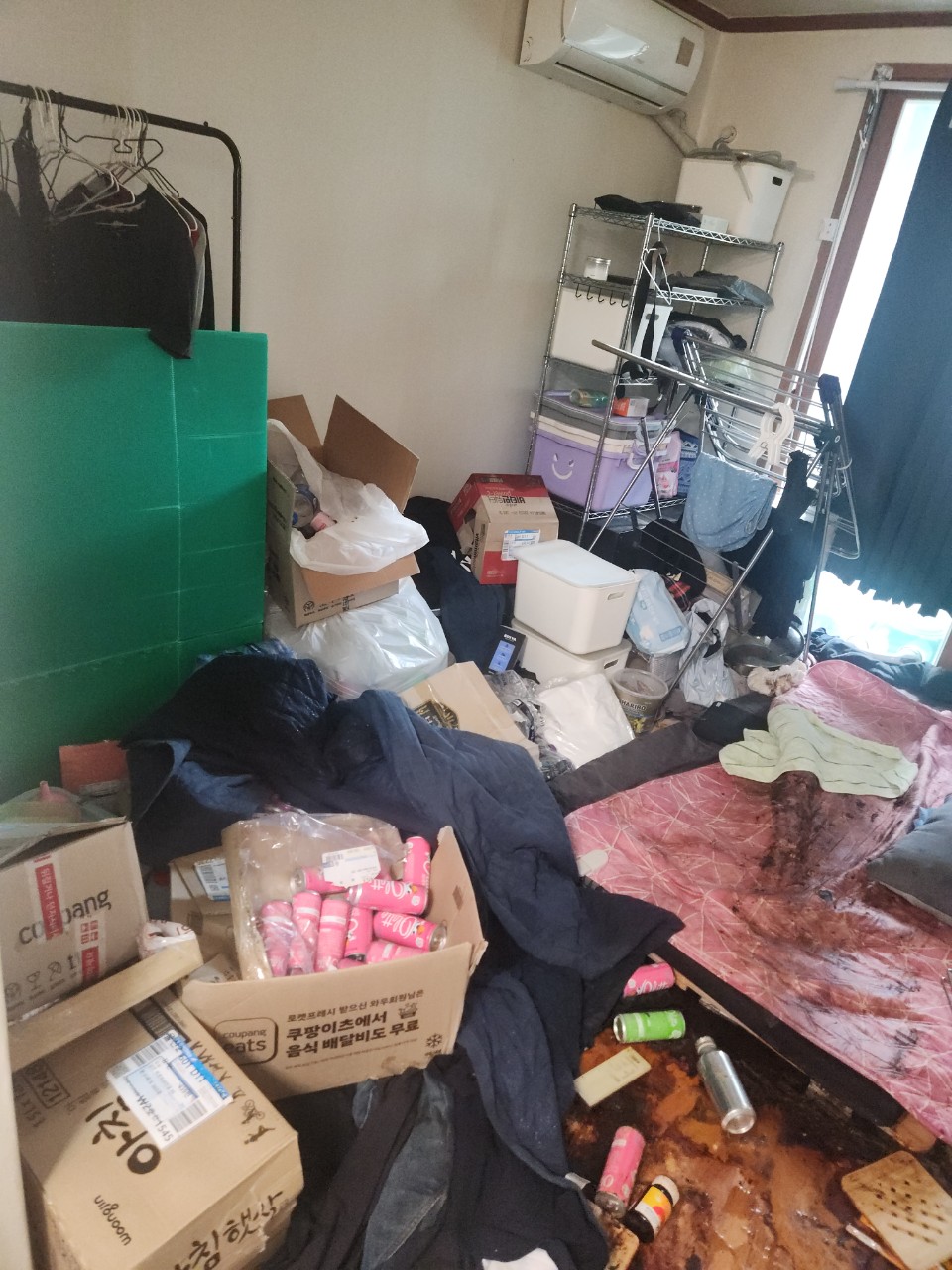 진주 이사폐기물처리 작업 전 폐기물 현장 사진 1