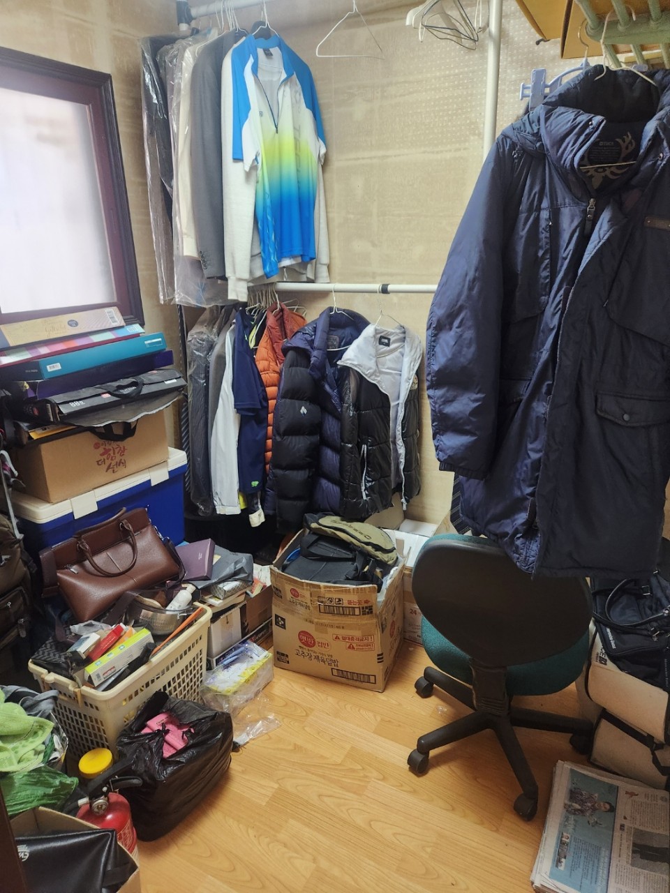통영 폐기물처리 작업 전 현장 사진