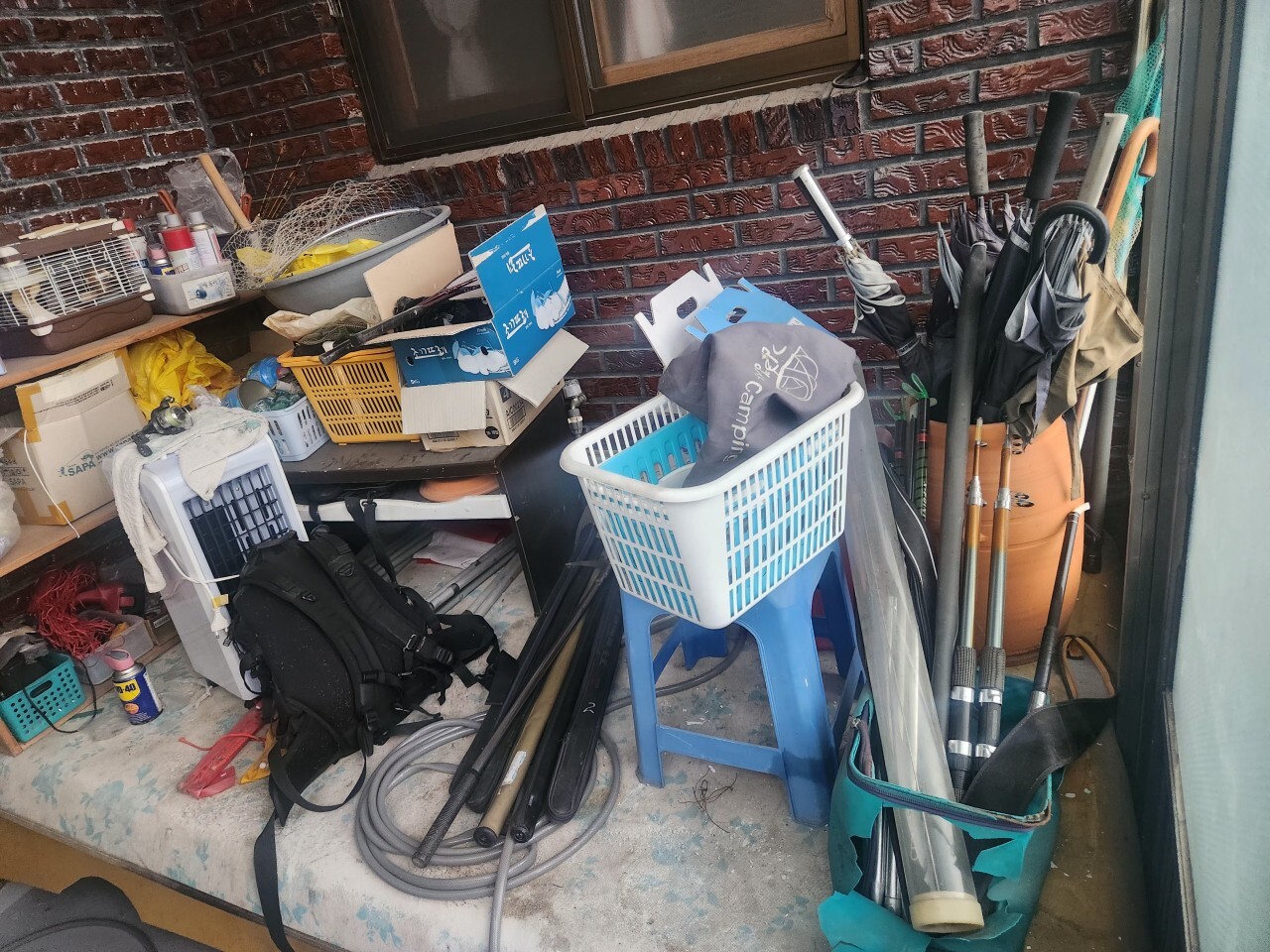 합천 생활폐기물 작업 전 사진